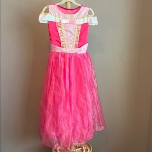 Pink Princess Kids Costume Size 140 6-8 YR Sleeping Beauty